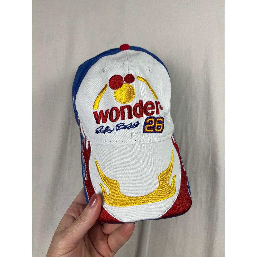 Talladega Nights Ricky Bobby Wonder Bread 26 Racing Hat Movie Promo Blue White